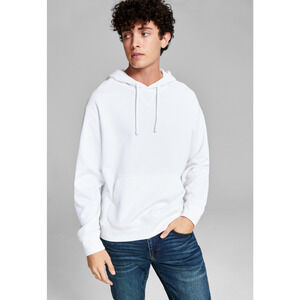 And Now This Men Fleece Pullover Hoodie White Size L